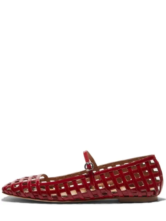 Aeyde   10mm Uma leather Mary Jane flats 