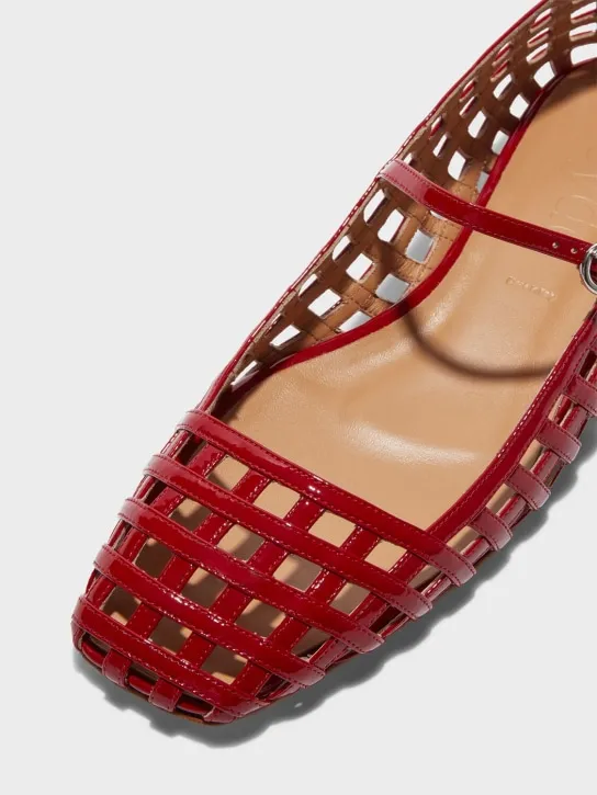 Aeyde   10mm Uma leather Mary Jane flats 