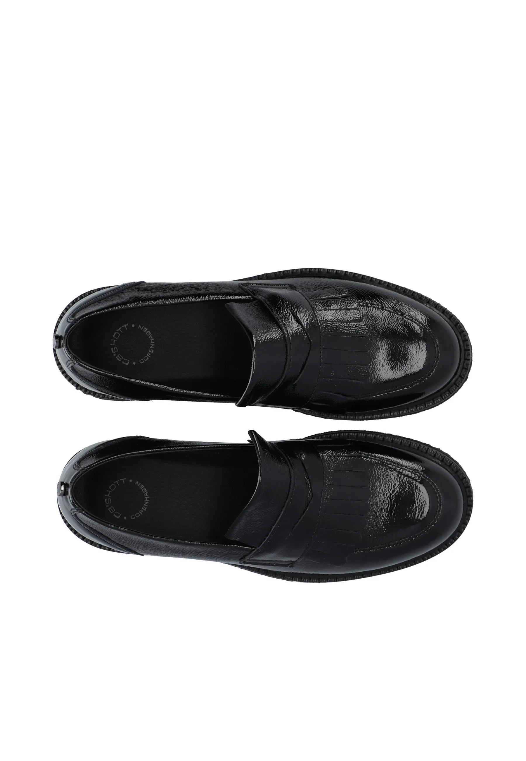 CASBETTY Loafer W. Fringes Patent Leather