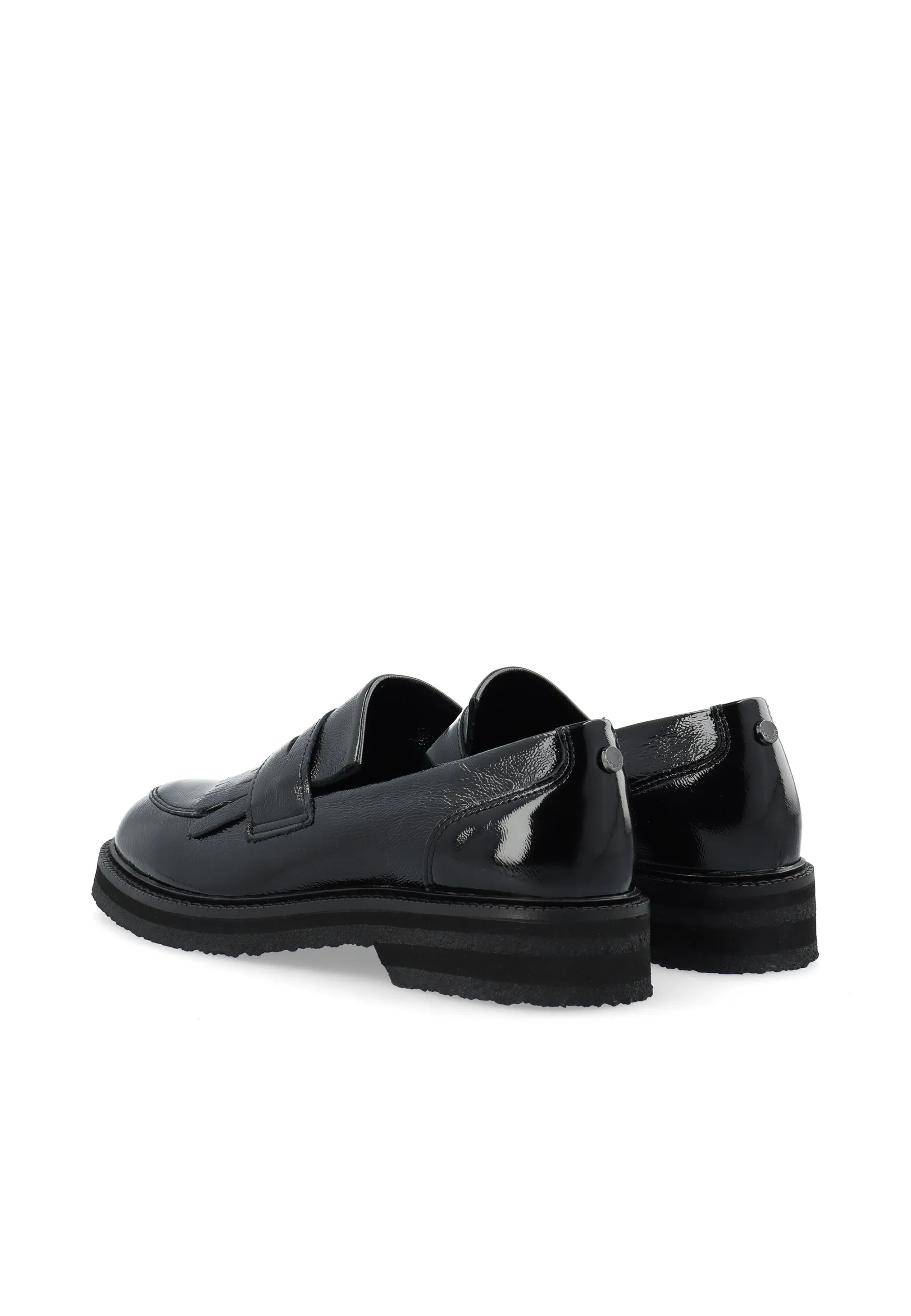 CASBETTY Loafer W. Fringes Patent Leather