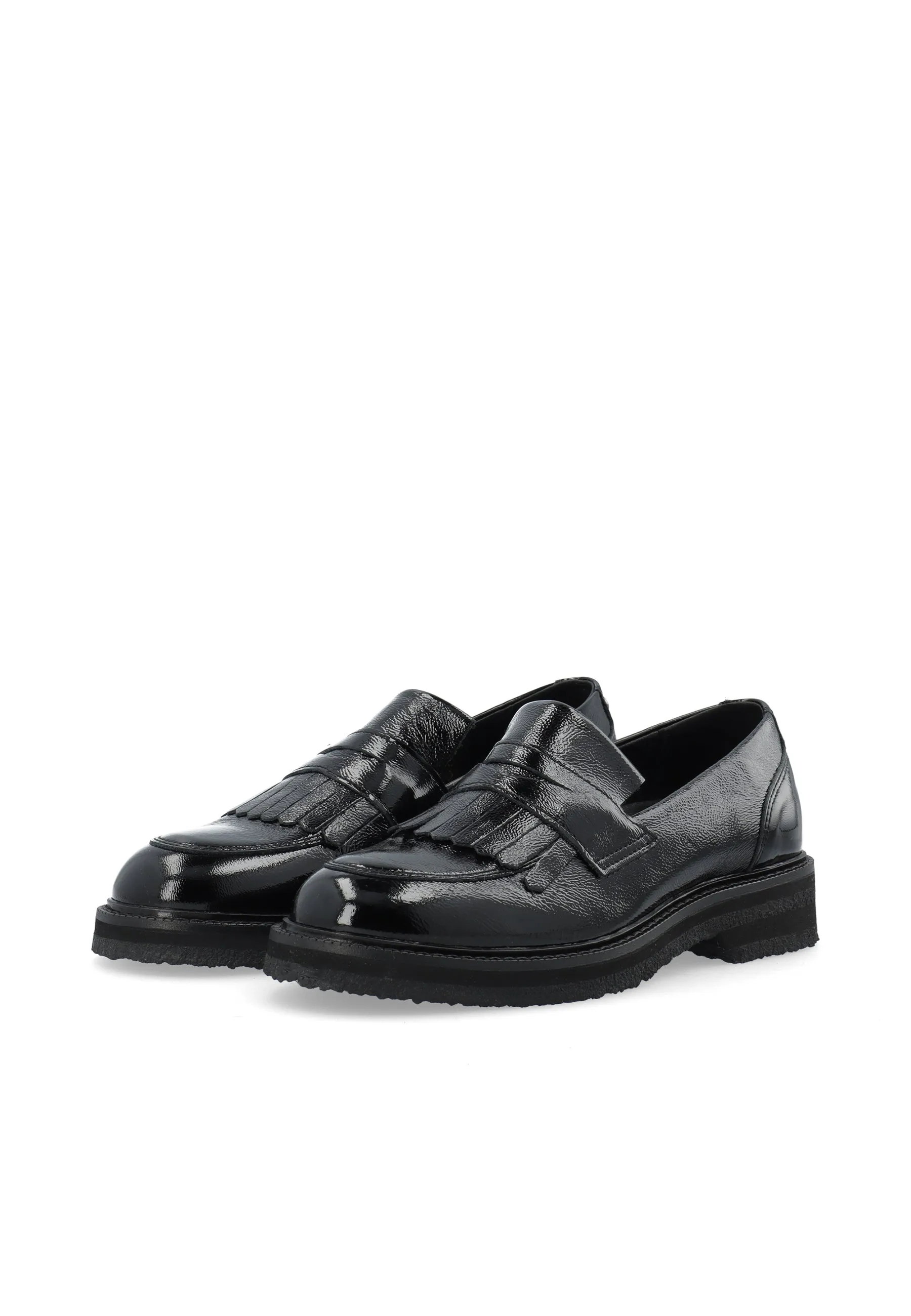 CASBETTY Loafer W. Fringes Patent Leather