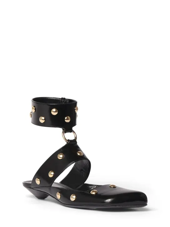 Chloé   20mm Jade leather flats 