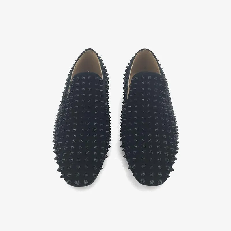 Cobalt Spike Slip-On Loafers