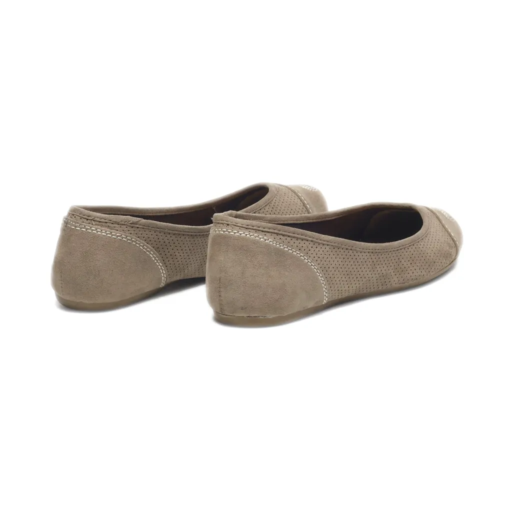 Dolcetta Ballerinas Leather Brown Colour For Women