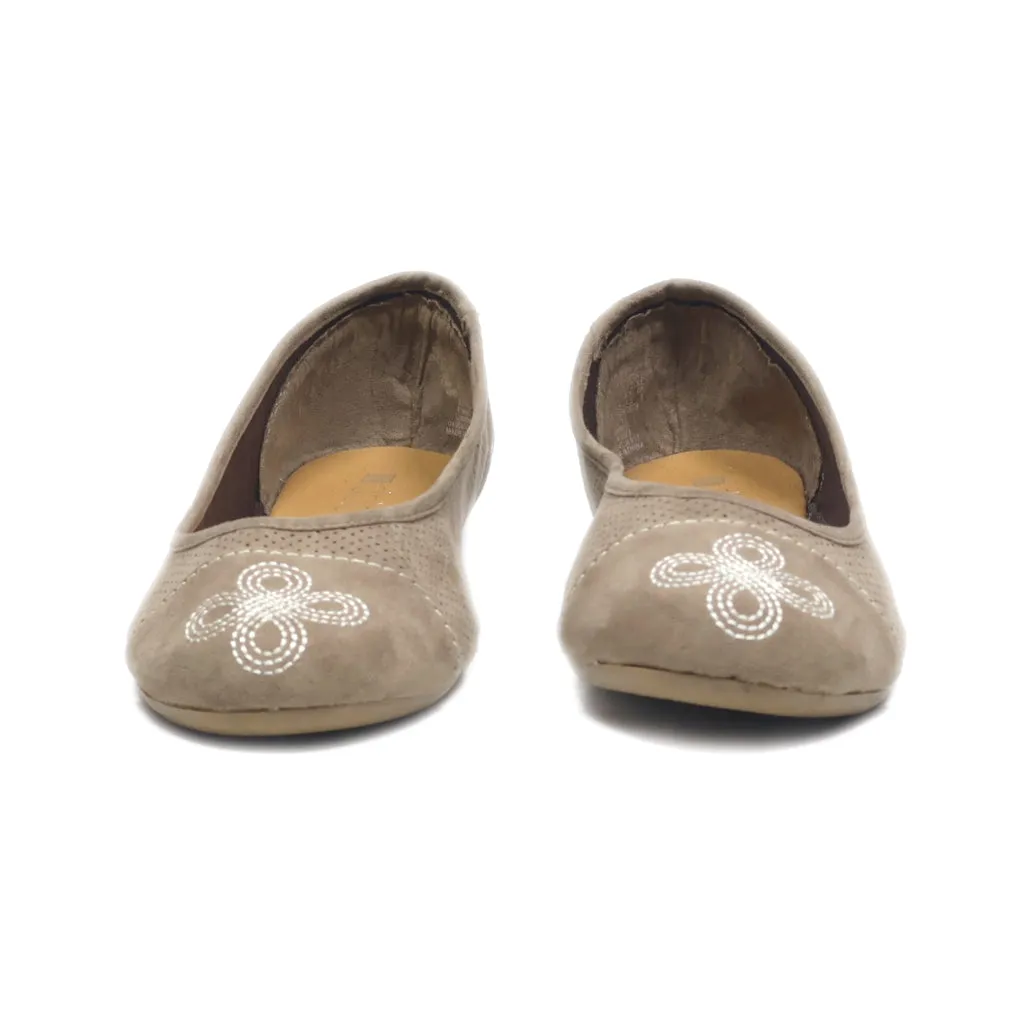 Dolcetta Ballerinas Leather Brown Colour For Women