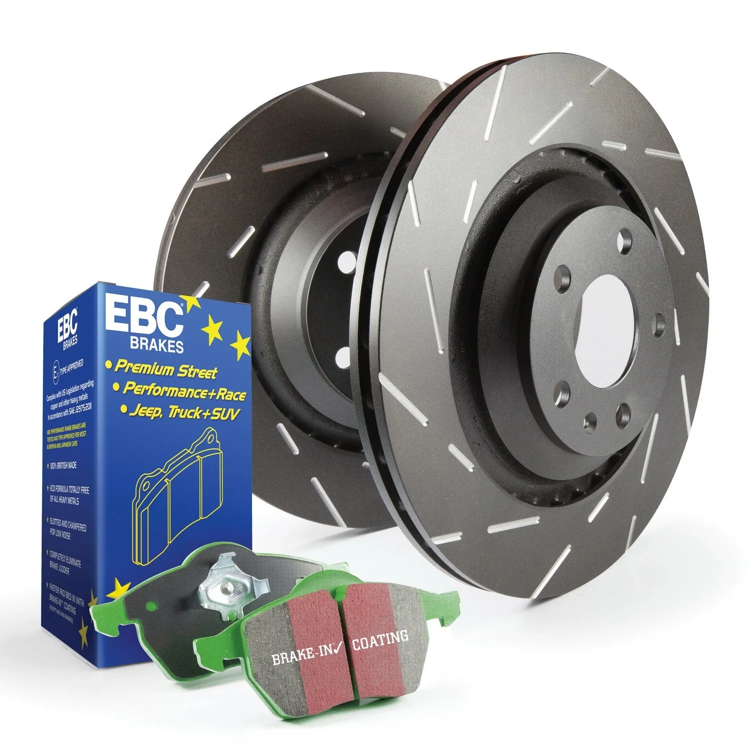EBC Brakes S2KR2313 S2 Kits Greenstuff 2000 and USR Rotors