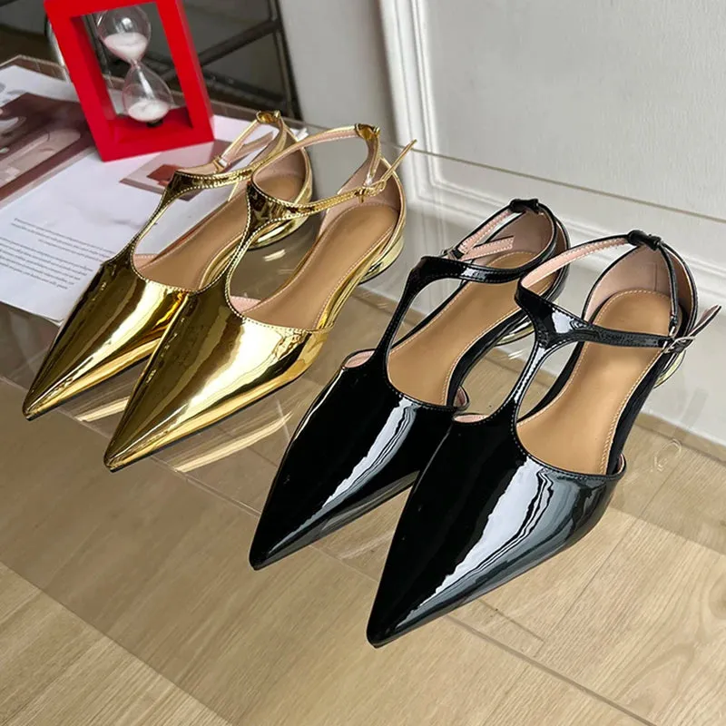 Maija Pointed Toe Mary Janes Flats