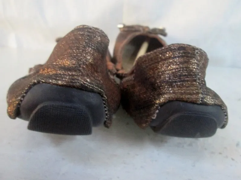 NEW Womens SOFT STYLE HUSH PUPPIES Ballet Shoes FLATS Vegan  GOLD 6.5 W