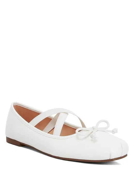 Recycled Faux Leather Ballet Flats