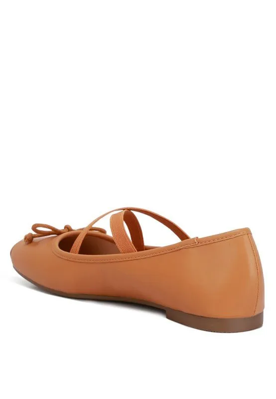 Recycled Faux Leather Ballet Flats