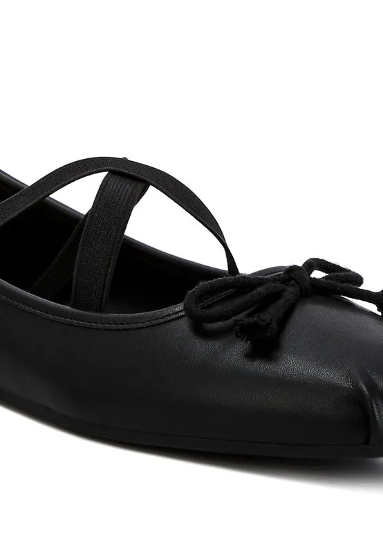 Recycled Faux Leather Ballet Flats