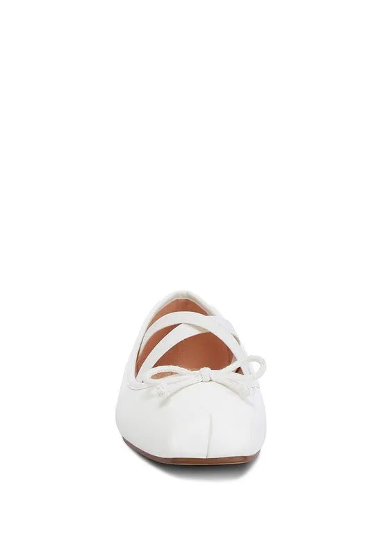 Recycled Faux Leather Ballet Flats