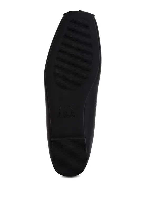 Recycled Faux Leather Ballet Flats