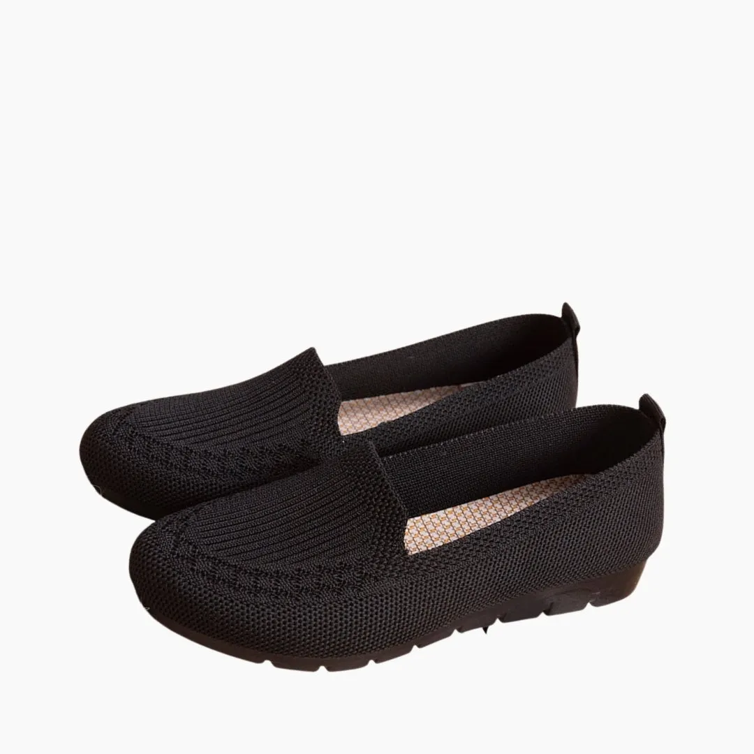 Round Toe, Breathable : Comfortable Flats