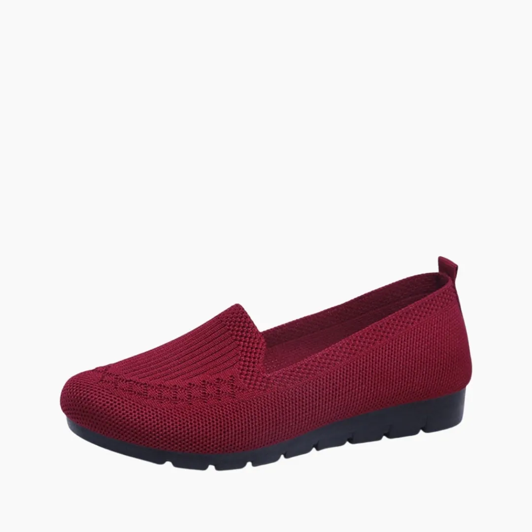 Round Toe, Breathable : Comfortable Flats