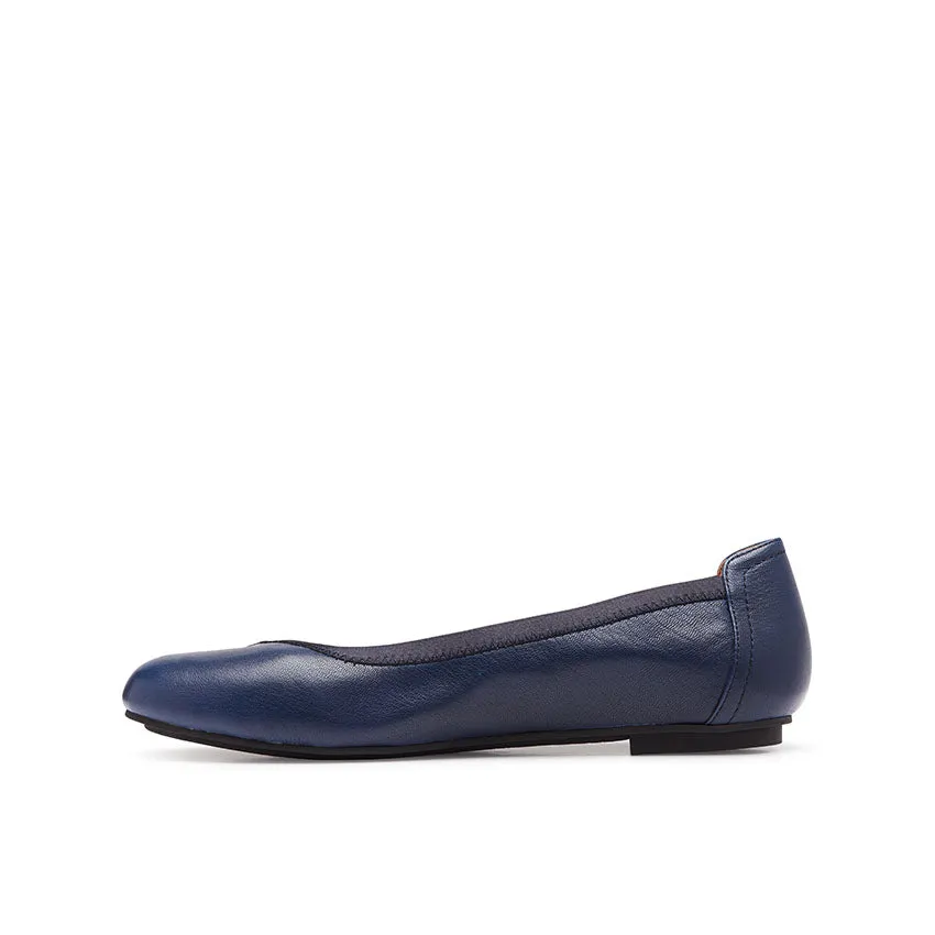 Spark Caroll Ballet Women's Flat Shoes - Navy