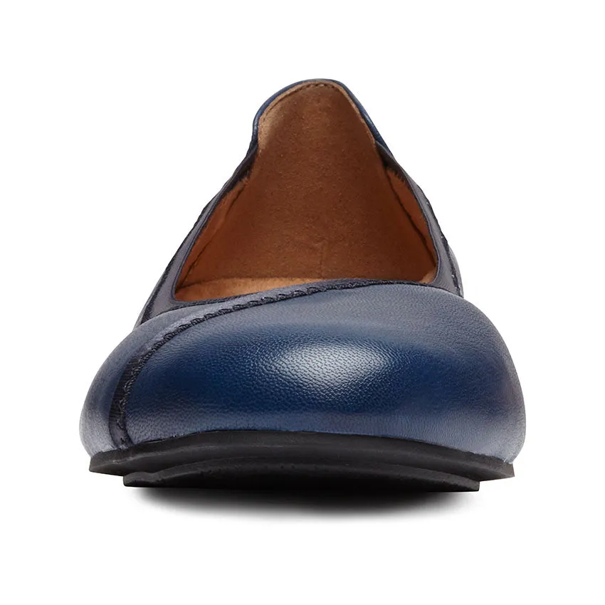 Spark Caroll Ballet Women's Flat Shoes - Navy