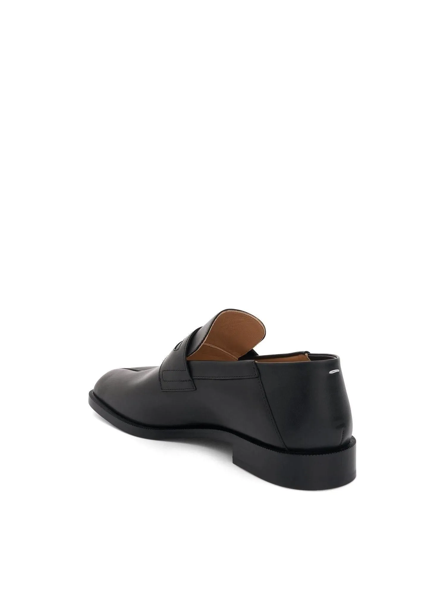 Tabi Leather Loafers in Black