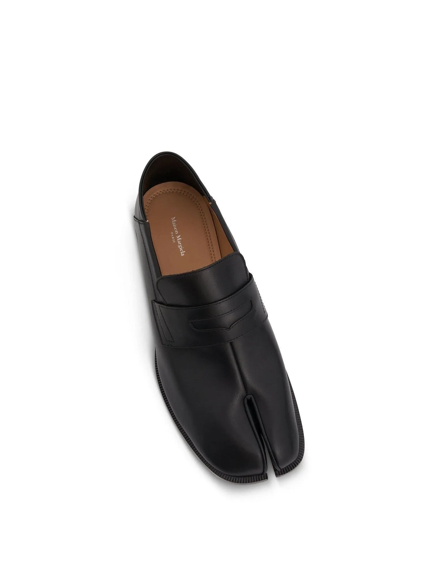 Tabi Leather Loafers in Black
