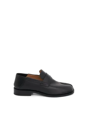 Tabi Leather Loafers in Black